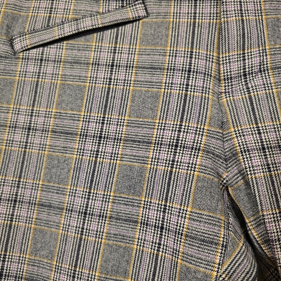 GAP Glen Plaid Ankle Pants Glen Check Cropped Bottoms Casual Retro Pinup Size 0 - Picture 5 of 17